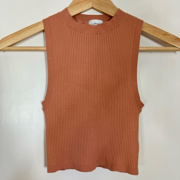 Aritzia Tops - Aritzia Wilfred Reso Ribbed Sleeveless Cropped Sweater